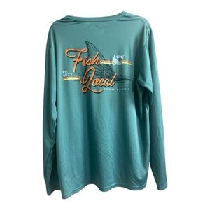 CCA Coastal Conservation Association Long Sleeve Rash Guard Fishing Shirt size M